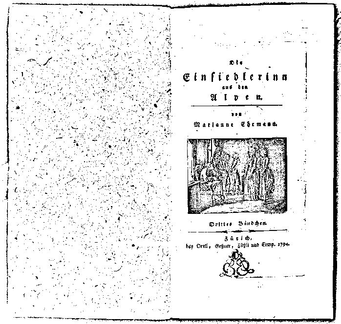 die einsiedlerinn aus den alpen 1794 III. band 7. heft - bandtitel
