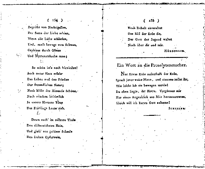 schiller musenalmanach 1796 - p 154/155