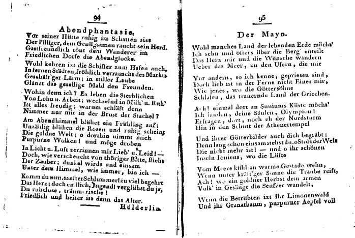 brittischer damenkalender 1800 - p 94/95
