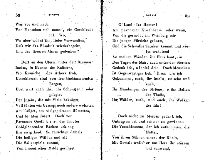 seckendorf musenalmanach 1807 - p 58/59