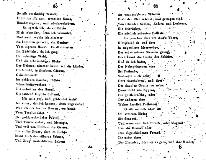 seckendorf musenalmanach 1808 - p 80/81