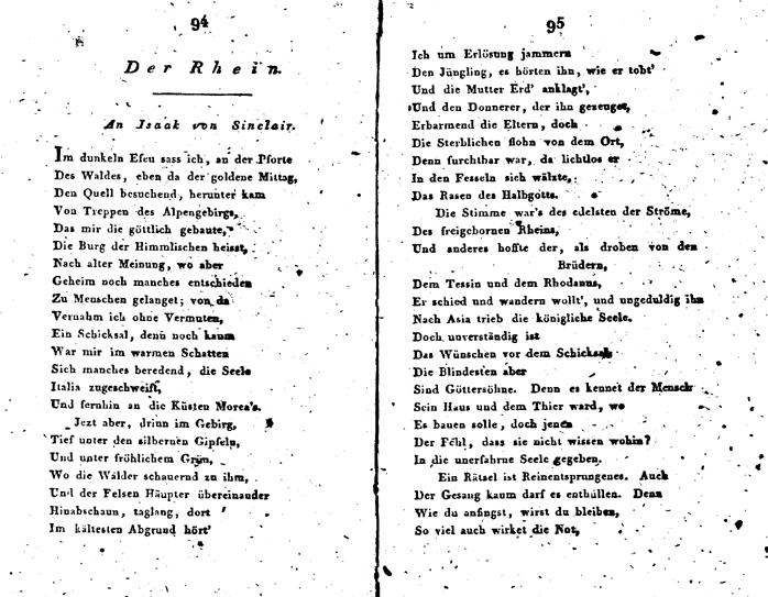 seckendorf musenalmanach 1808 - p 94/95