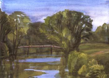 christian modersohn, sommertag am wuemmesteg