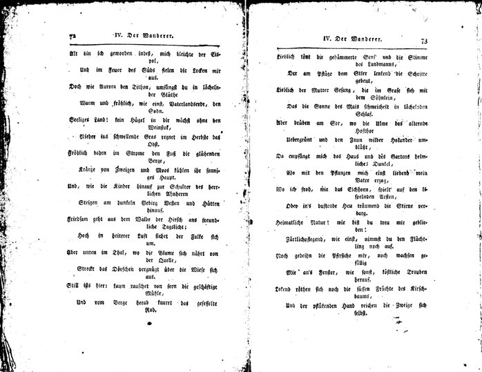 die horen sechstes stueck - p 72/73