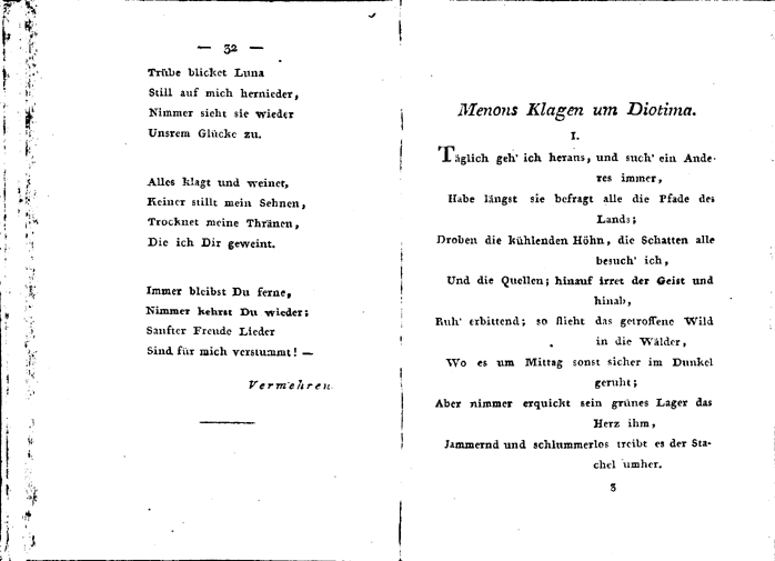 vermehren musen-almanach 1802 - p 32/33