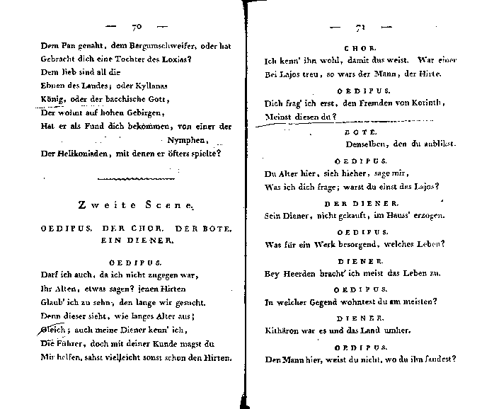 oedipus der tyrann - p 70/71