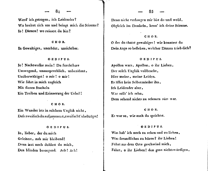 oedipus der tyrann - p 84/85