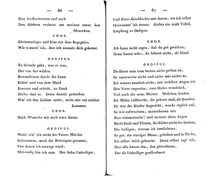 oedipus der tyrann - p 86/87