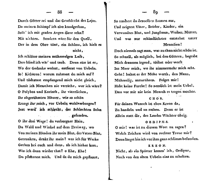 oedipus der tyrann - p 88/89