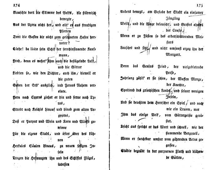 huber vierteljaehrliche unterhaltungen 1804 - p 174/175